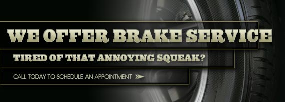 We Offer Brake Service